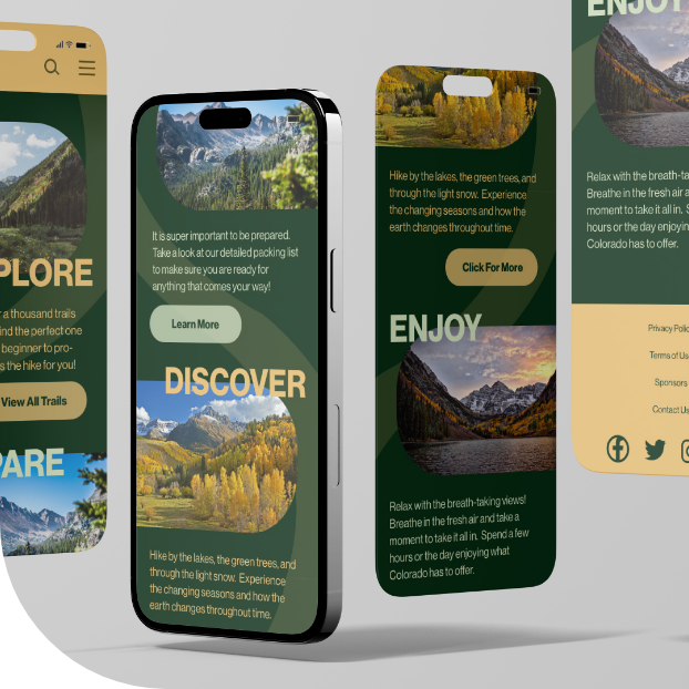 Colorado Trails Screen Mockup